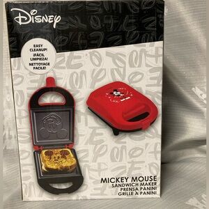 Disney Mickey Mouse Red Sandwich Maker